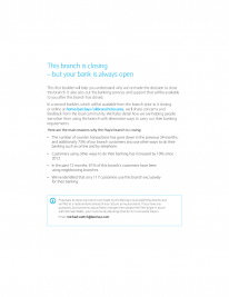 Main reasons Hayle branch is closing| Hayle Reason For Closure booklet Main reasons Hayle branch is closing| Hayle Reason For Closure booklet